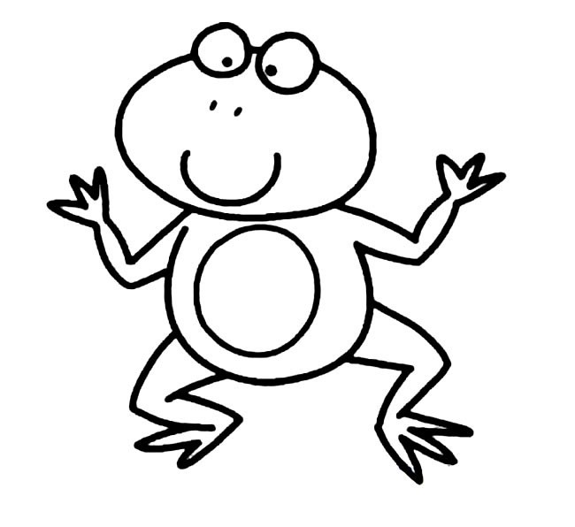 青蛙简笔画 可爱卡通小青蛙简笔画图片