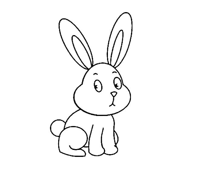 兔子简笔画 卡通兔子简笔画图片