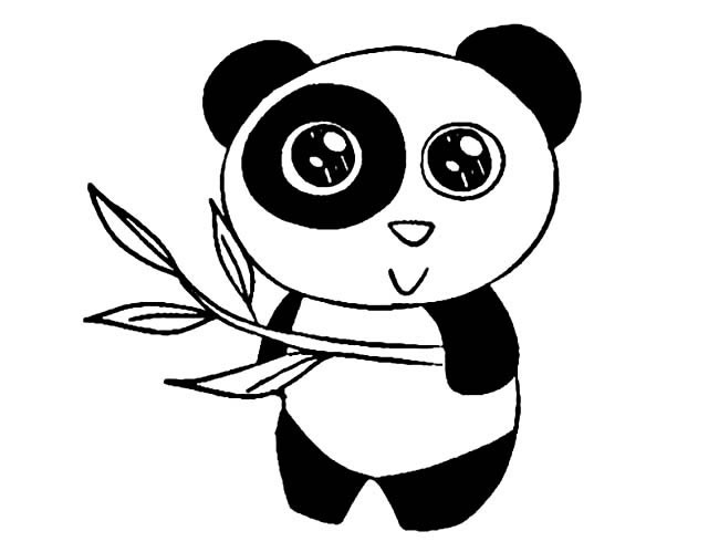熊猫简笔画 可爱的大熊猫简笔画图片