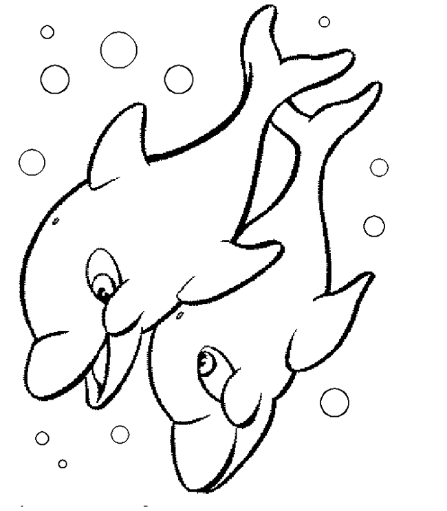 15张海豚简笔画图片大全大图