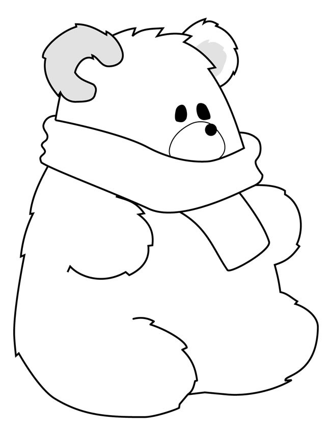 8款北极熊简笔画图片大全 可爱的北极熊简笔画图片素材大全