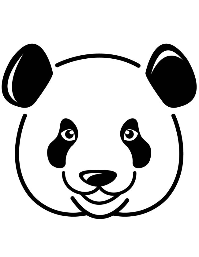 大熊猫头像图片 大熊猫头像简笔画如何画