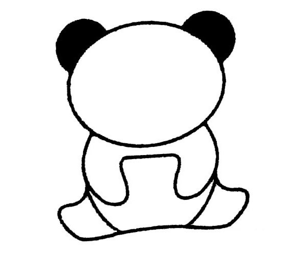 大熊猫图片简笔画步骤 大熊猫简笔画的画法步骤图教程
