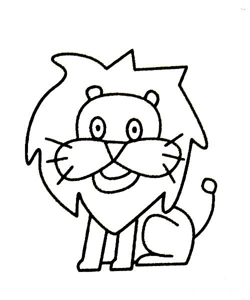 【狮子简笔画】狮子简笔画如何画 画狮子的简笔画步骤教程