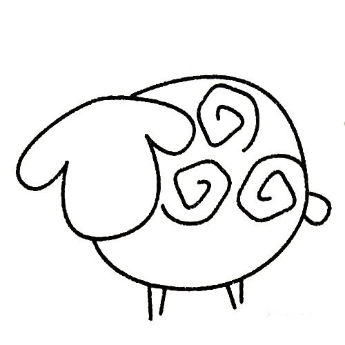 【羊的简笔画】小羊简笔画图片大全 可爱的羊简笔画画法步骤图