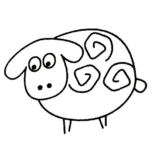 【羊的简笔画】小羊简笔画图片大全 可爱的羊简笔画画法步骤图