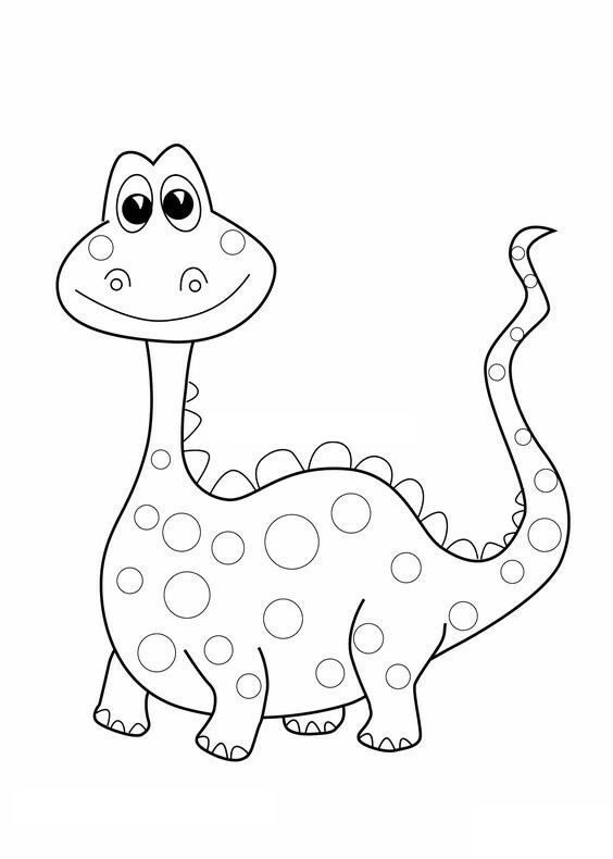 【恐龙简笔画】简单的卡通恐龙简笔画图片