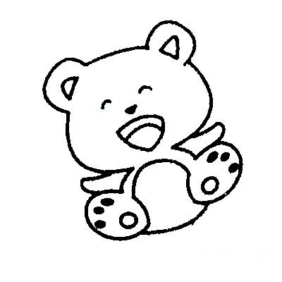 【幼儿浣熊简笔画】可爱小浣熊简笔画的画法步骤图