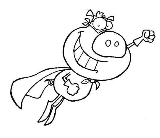 【会飞的猪简笔画】会飞的猪卡通简笔画图片大全