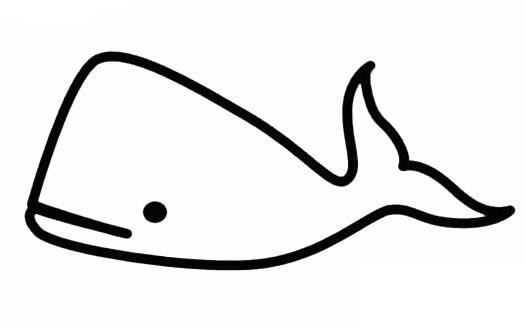 【鲸鱼简笔画】幼儿卡通鲸鱼简笔画图片大全