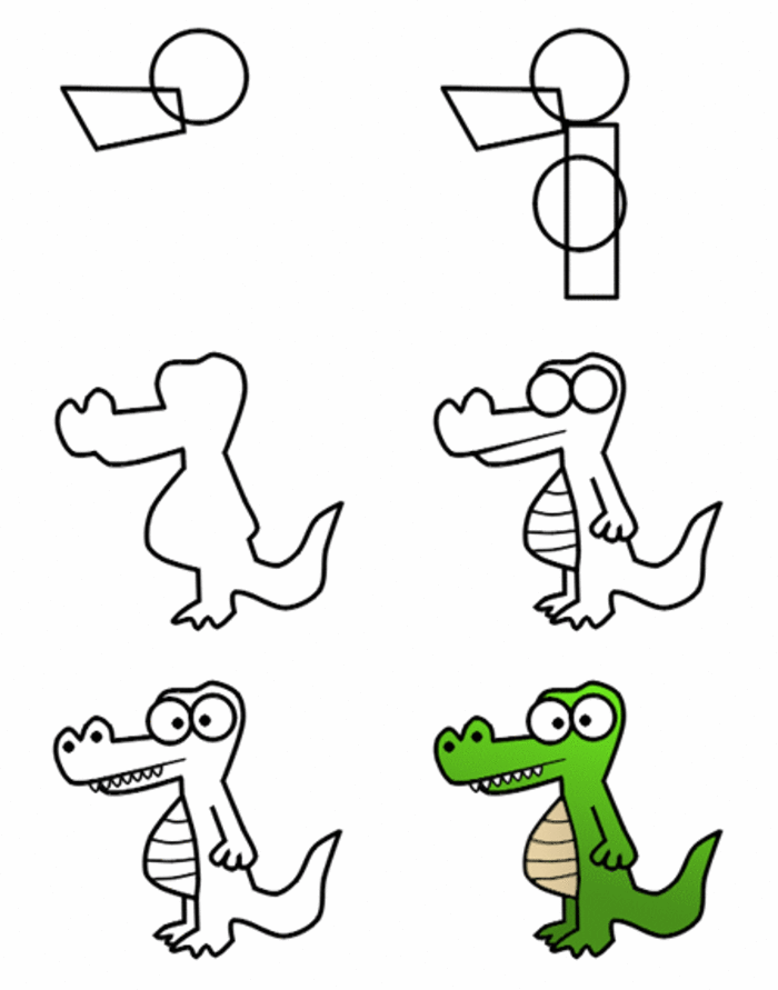 【恐龙简笔画】简单的儿童画恐龙简笔画图片大全