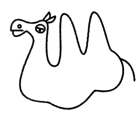 【骆驼简笔画如何画】简单的骆驼简笔画画法步骤图片教程