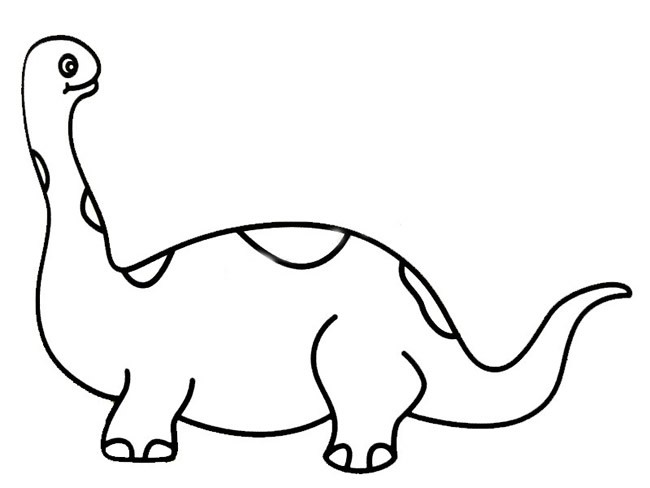 迷惑龙简笔画图片大全 恐龙简笔画迷惑龙彩色图片如何画