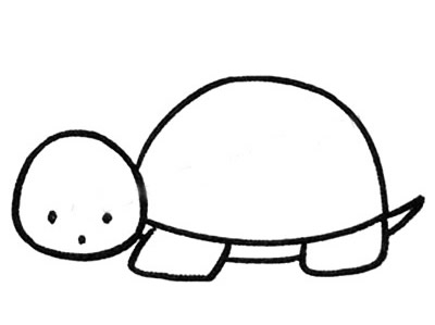乌龟简笔画图片大全带颜色 动物乌龟简笔画的画法步骤教程