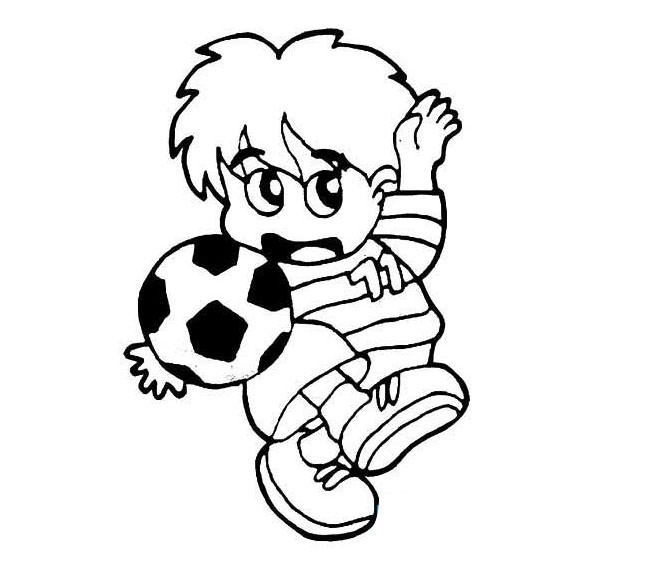 足球小子简笔画 足球小子简笔画步骤图片大全