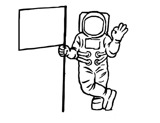 宇航员简笔画人物 宇航员人物简笔画步骤图片大全