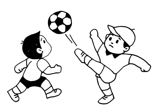 踢球的小孩子简笔画人物 踢球的小孩子人物简笔画步骤图片大全