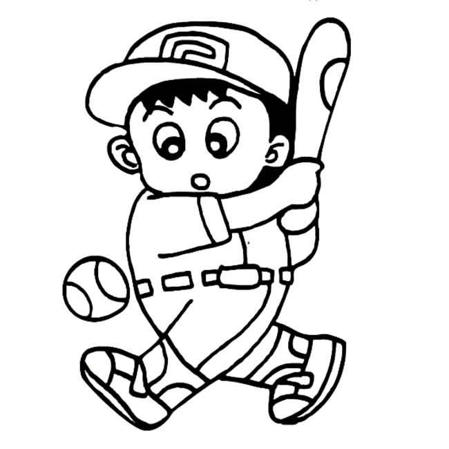棒球运动员简笔画人物 棒球运动员人物简笔画步骤图片大全