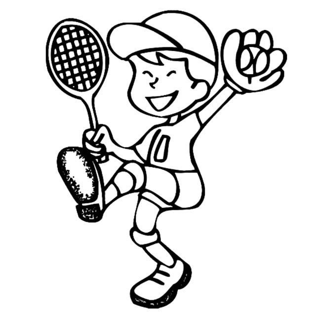 网球运动员简笔画人物 网球运动员人物简笔画步骤图片大全
