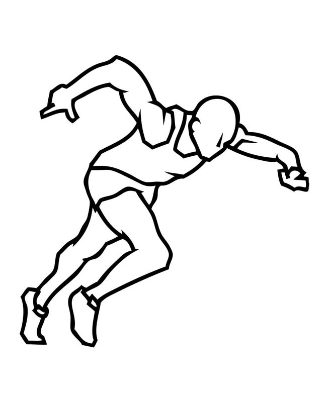 【短跑运动员】短跑运动员简笔画简单画法图片