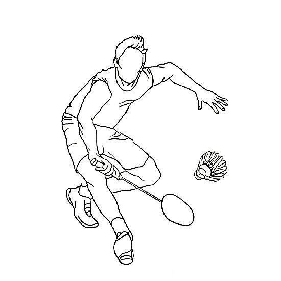 【羽毛球运动员简笔画】如何画羽毛球运动员简笔画图片大全