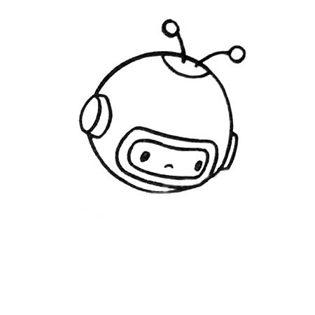 宇航员简笔画图片五步画出_宇航员简笔画的画法步骤教程