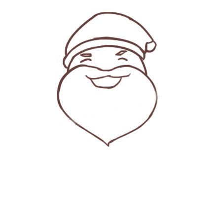 简笔画圣诞老人的画法 彩色的圣诞老人简笔画步骤教程