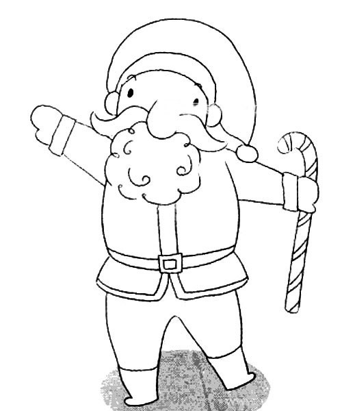 【圣诞老人简笔画】八步画出圣诞老人简笔画步骤图解