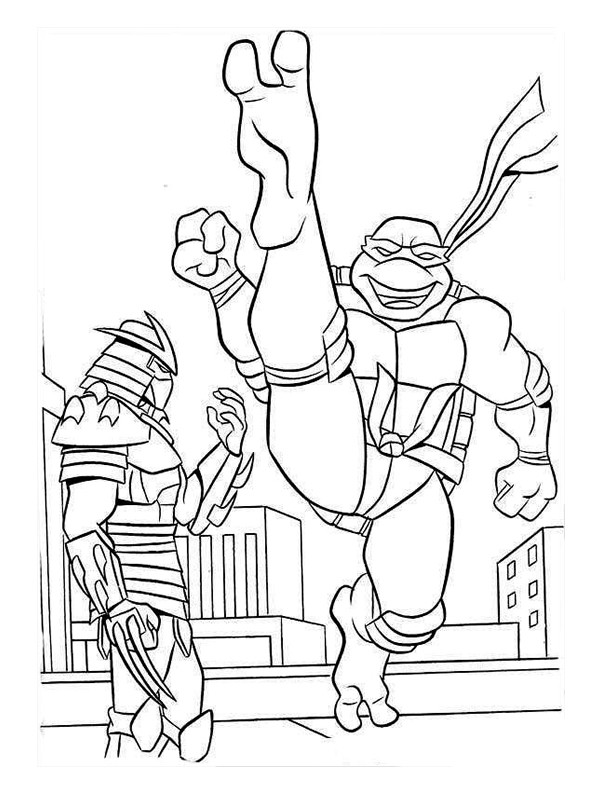 7款忍者神龟简笔画图片 忍者神龟的简单画法大全