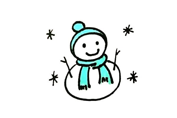 雪人如何画 学画简单的雪人简笔画步骤图文教程