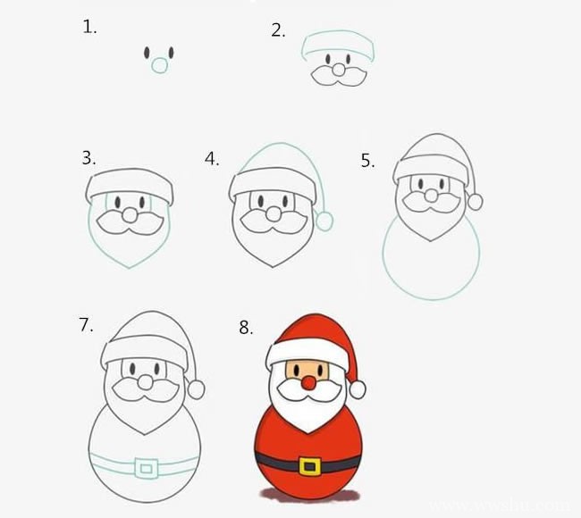 圣诞节快来了，一起来学画雪人/圣诞老人/麋鹿简笔画吧！