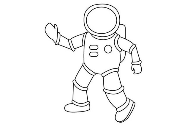 宇航员简笔画 宇航员的形象画法步骤图解教程