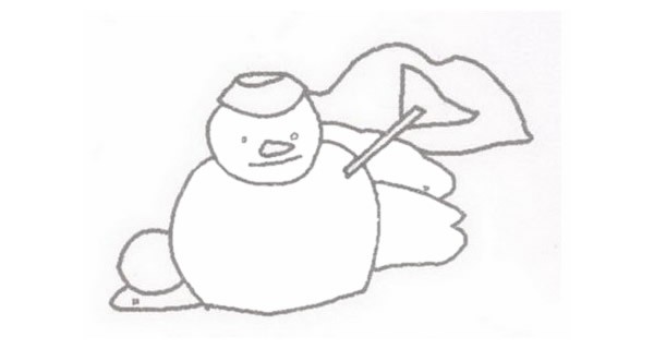 雪人简笔画的画法步骤图教程