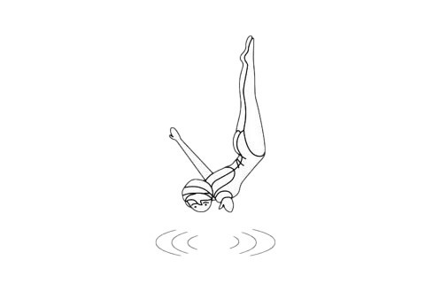 [跳水运动员]跳水运动员简笔画步骤教程及图片大全