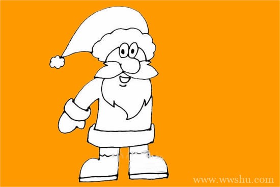超简单的圣诞老人简笔画步骤画法图片大全
