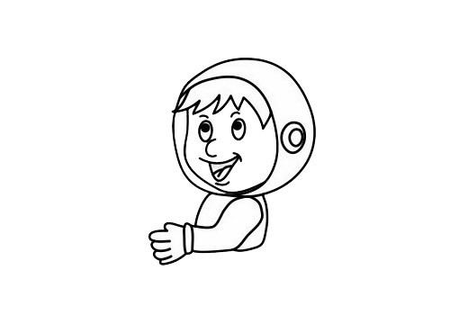 宇航员如何画简单又漂亮 宇航员简笔画步骤图片大全