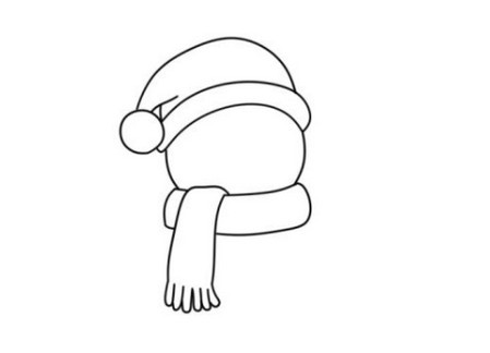 圣诞雪人简笔画如何画简单又漂亮