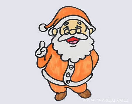 圣诞老人如何画漂亮又简单-圣诞老人简笔画