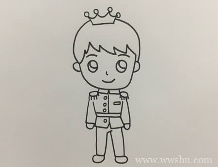 王子如何画简单又帅气-王子简笔画