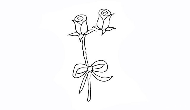 玫瑰花如何画 玫瑰花简笔画画法步骤图教程