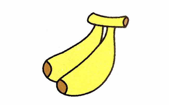 两个香蕉简笔画 两个香蕉简笔画步骤图片大全