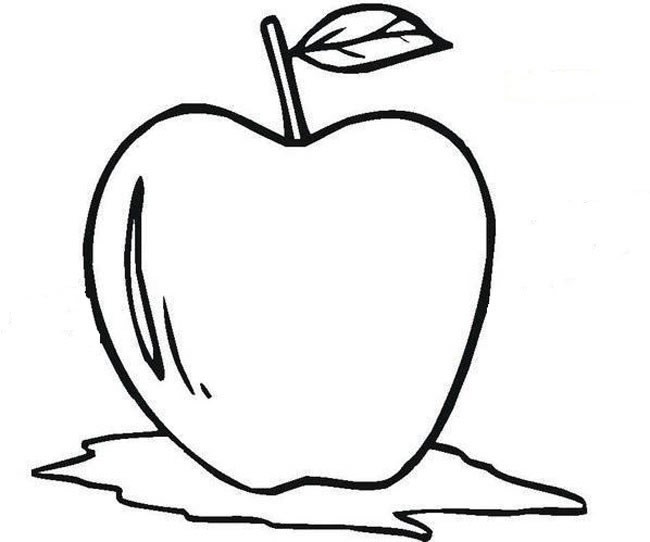 水果简笔画 苹果简笔画水果 苹果水果简笔画步骤图片大全