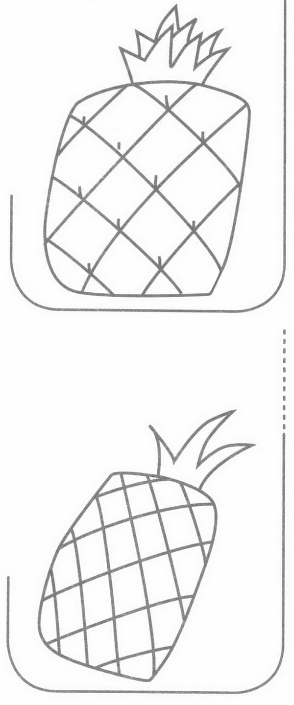 菠萝简笔画图片大全 菠萝简笔画步骤图解教程