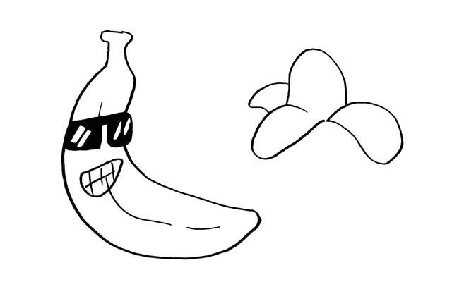 卡通香蕉如何画 卡通香蕉简笔画教程步骤图片大全