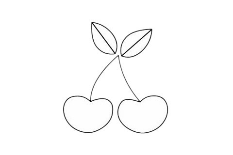 【水果简笔画】樱桃简笔画简单画法及水果图片大全