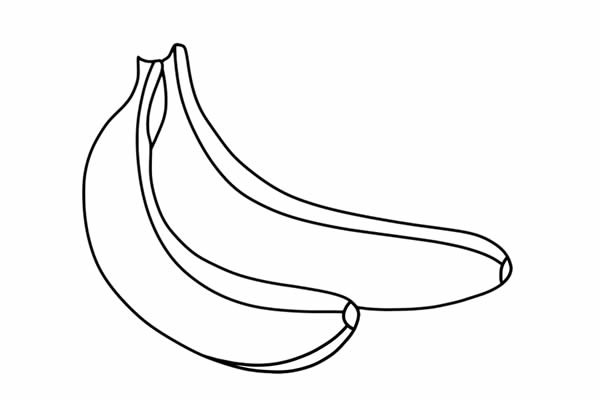 香蕉如何画简笔画_彩色香蕉简笔画画法步骤教程