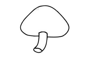 蘑菇简笔画简单又漂亮