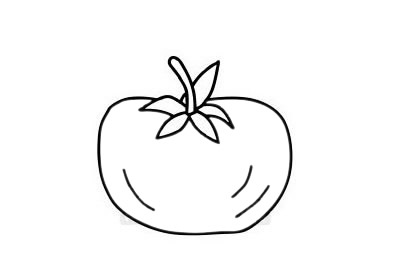 西红柿如何画简单又漂亮图片 西红柿简笔画的简单画法