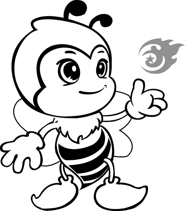 小蜜蜂简笔画二 小蜜蜂简笔画步骤图片大全