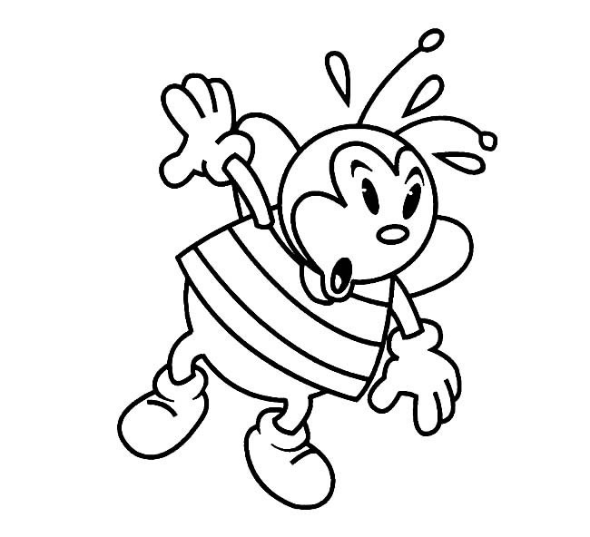 昆虫简笔画大全 可爱卡通蜜蜂简笔画图片大全3